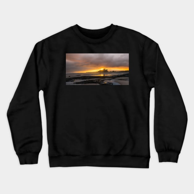 Bamburgh Sunrise Crewneck Sweatshirt by jldunbar